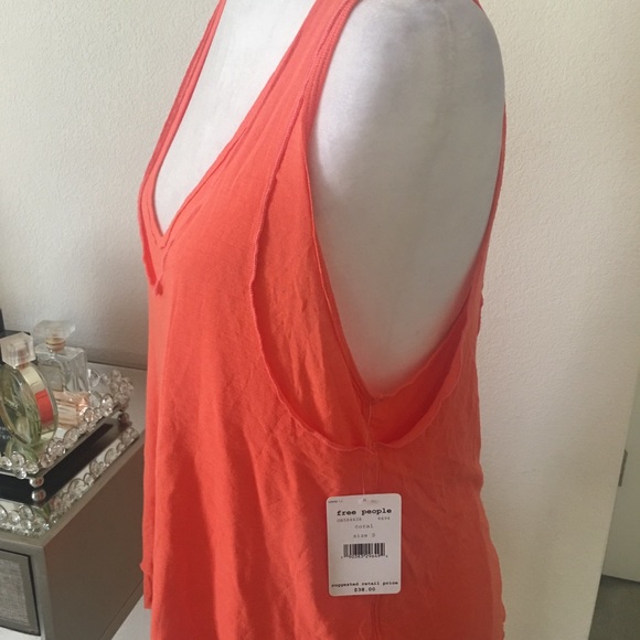 Free People coral karmen double tank top - Picture 4 of 8